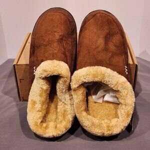 Newdenber Faux Fur Lined Slippers | Coffee Brown | Men’s Size 13–14 (EU 47/48)